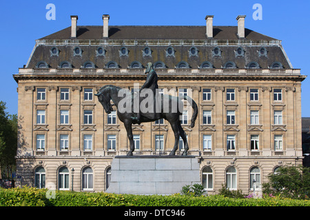 Monument to King Leopold II of Belgium in Brussels, Belgium Stock Photo