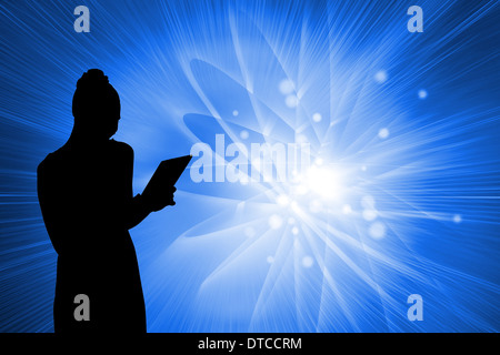 Composite image of digitally generated shiny futuristic sphere Stock Photo