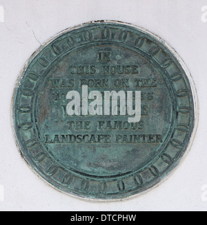 Plaque celebrating Vicat Cole, landscape painter, who was born at 11 ...