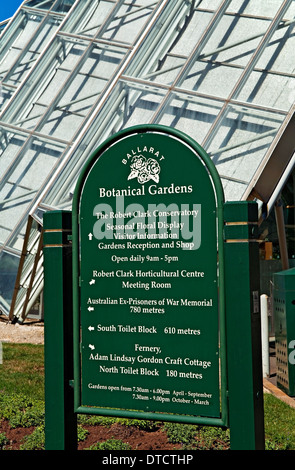 Ballarat Australia /  The Robert Clark Conservatory in the Botanical Gardens Stock Photo