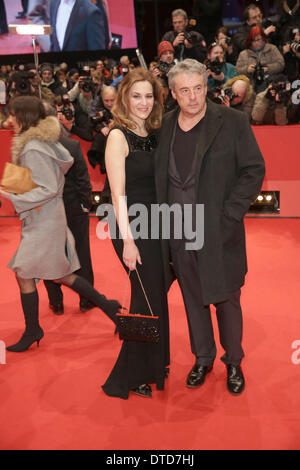 Berlin, Germany. 15th Feb, 2014. German actress Martina Gedeck and her husband Swiss director Markus Imboden arrive for the Closing and Awards Ceremony of the 64th annual Berlin Film Festival in Berlin, Germany, 15 February 2014. The Berlinale festival runs until 16 February 2014. Photo: JOERG CARSTENSEN/dpa/Alamy Live News Stock Photo