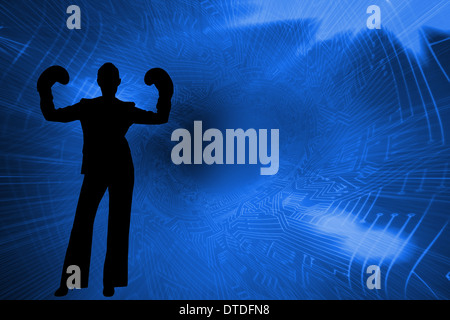 Composite image of digitally generated futuristic design Stock Photo