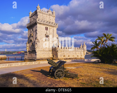 Tower of St Vincent in Belem, Lisbon, Portugal Stock Photo