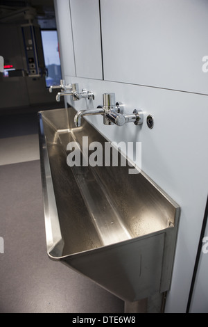 Operating theatres newly installed with adjoining wash station Stock Photo