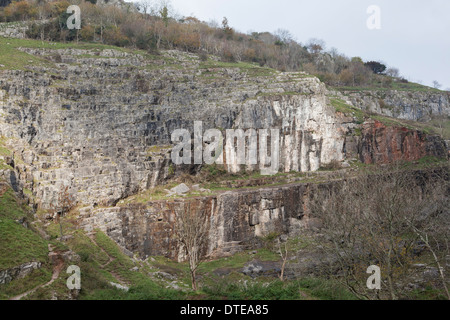 Cliffs at Cheddar Gorge Somerset England UK Stock Photo