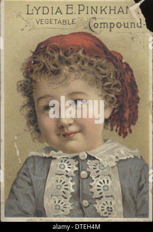 An advertisement for Lydia E. Pinkham's Vegetable Compound, a popular ...