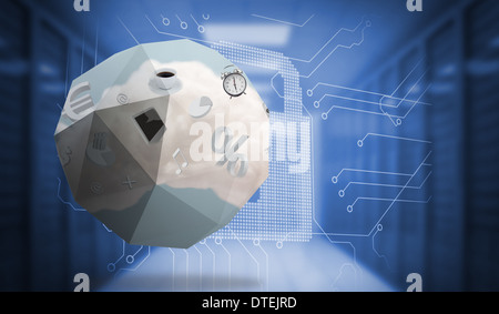 Composite image of cloud computing graphic on abstract screen Stock Photo
