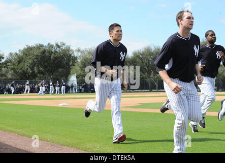 Tampa, Florida, USA. 15th Feb, 2014. Masahiro Tanaka (Yankees) MLB : New York Yankees spring training camp in Tampa, Florida, United States . Credit:  AFLO/Alamy Live News Stock Photo