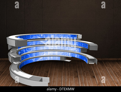Composite image of key on abstract screen Stock Photo