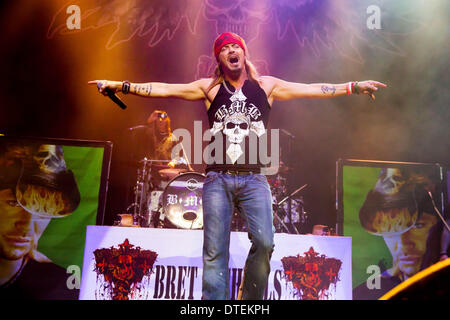 Detroit, Michigan, USA. 16th Feb, 2014. American Singer-Songwriter BRET MICHAELS of The Bret Michaels Band performing on his 'Rock For Jobs'' concert at The Motor City Casino Soundboard in Detroit MI on February 16th 2014 Credit:  Marc Nader/ZUMA Wire/ZUMAPRESS.com/Alamy Live News Stock Photo