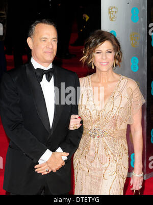London, UK. 16th Feb, 2014. Tom Hanks & Rita Wilson attends The B.A.F.a at The Royal Opera  House, Covent Garden, London 16 February 2014 Credit:  Peter Phillips/Alamy Live News Stock Photo