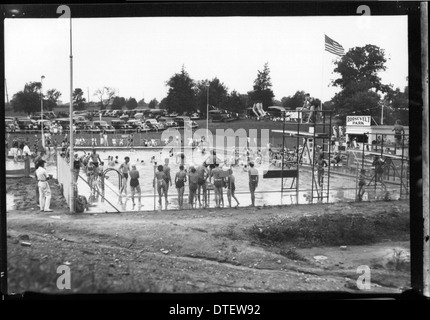 Roosevelt Park pool n.d. Stock Photo