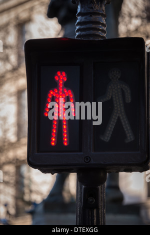 Pedestrian crossing light in Paris, France Stock Photo - Alamy
