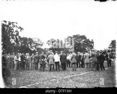 Spectators on field at Miami-Kentucky football game 1911 Stock Photo