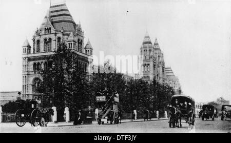 The Natural History Museum from Cromwell Road, c. 1890 Stock Photo