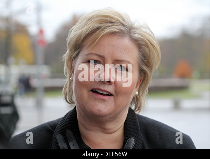 Berlin, Germany, Erna Solberg, Hoyre, Norwegian Minister President Stock Photo