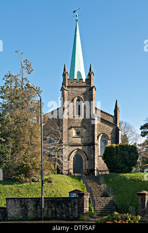 Riverhead village, Sevenoaks and St Mary the Virgin Church at the A25 ...