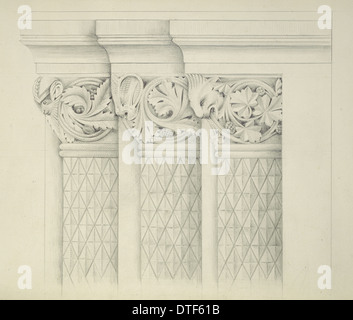 Designs for the Natural History Museum, by Alfred Waterhouse (1830-1905) Stock Photo