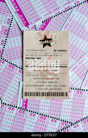 UK National Lottery. Stock Photo