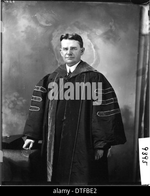 Guy Potter Benton in academic gown 1909 Stock Photo