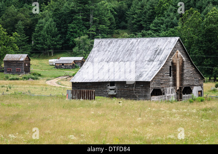 Weathered Barn, Browns Creek Road, Marlinton, West Virginia Stock Photo