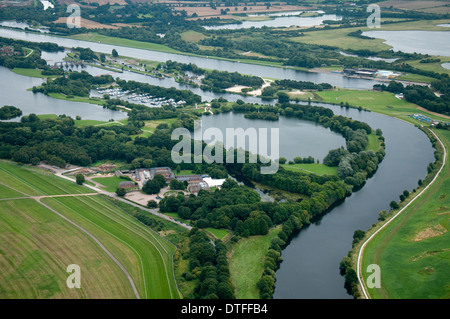 Aerial shot of Colwick Country Park in Nottingham City, Nottinghamshire ...