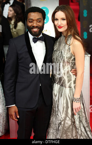 London, UK. 16th Feb 2014. Chiwetel Ejiofor and Sari Mercer attending the 67th British Academy Film Awards at the Royal Opera . Credit:  dpa picture alliance/Alamy Live News Stock Photo