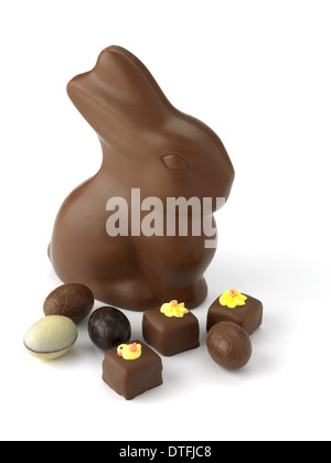 chocolate easter bunny Stock Photo