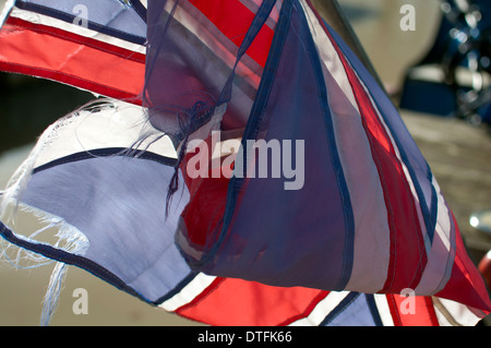 A torn Union Jack flag Stock Photo