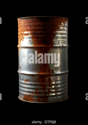 Old Rusty Barrel Stock Photo