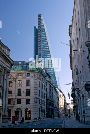 Leadenhall Building 'The Cheesegrater' in City of London nears completion Stock Photo