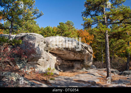 Pickle Springs Natural Area - Dome Rock in Missouri Stock Photo