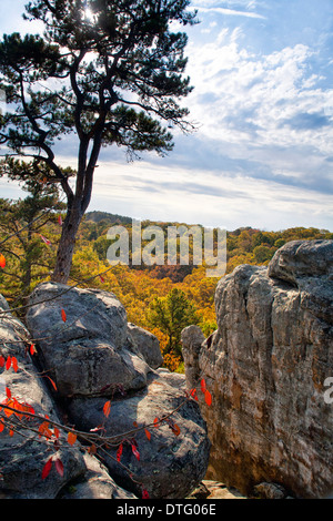 Pickle Springs Natural Area - Dome Rock in Missouri Stock Photo