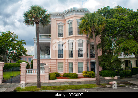 Historic Mansions in Charleston, South Carolina Stock Photo