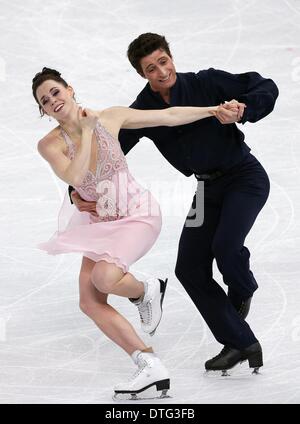 Tessa Virtue and Scott Moir perform at the Exhibition Gala following ...