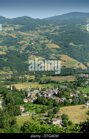 The valley of the Dragon - Modena Apennines West Reggio Emilia hills in the Italian region Emilia-Romagna  from Montefiorino Stock Photo