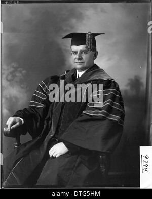 Guy Potter Benton in academic cap and gown 1909 Stock Photo