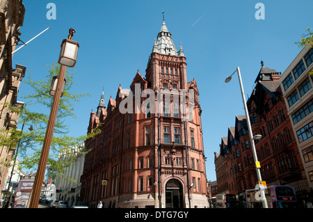 Queen St and King St in Nottingham City Centre, Nottinghamshire England UK Stock Photo
