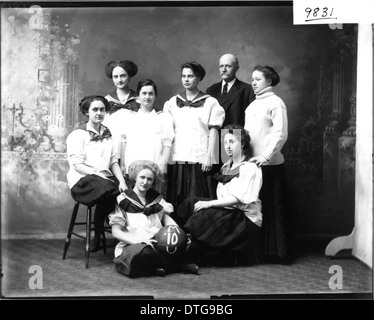 Miami women's basketball team 1910 Stock Photo