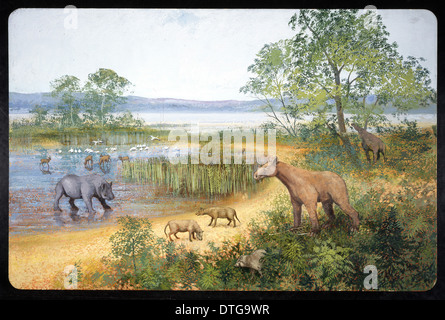 Prehistoric, Miocene Landscape Stock Photo - Alamy