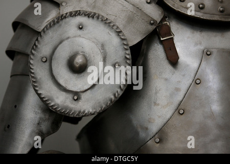 Angry medieval knight armor with a sword, black and white image Stock ...