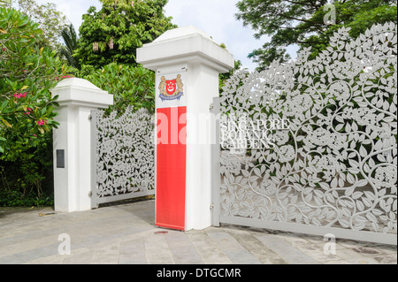 Entrance to Singapore Botanic Gardens, Singapore Stock Photo