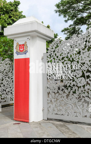 Entrance to Singapore Botanic Gardens, Singapore Stock Photo