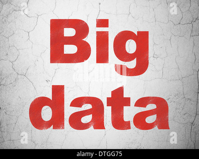 Information concept: Big Data on wall background Stock Photo