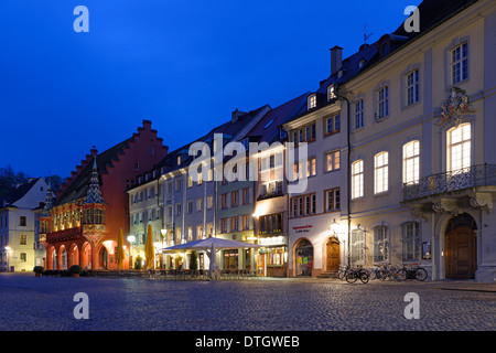 Münsterplatz square, Freiburg im Breisgau, Baden-Württemberg, Germany Stock Photo