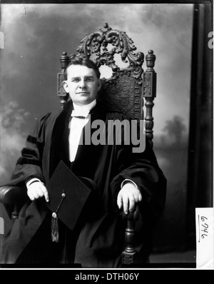 Guy Potter Benton in academic gown 1905 Stock Photo