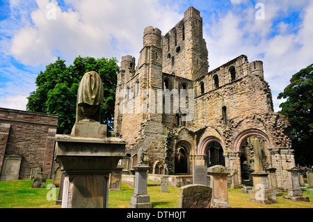 The ruins of Kelso Abbey, 12th century, Kelso, Scottish Borders, Scotland, United Kingdom Stock Photo