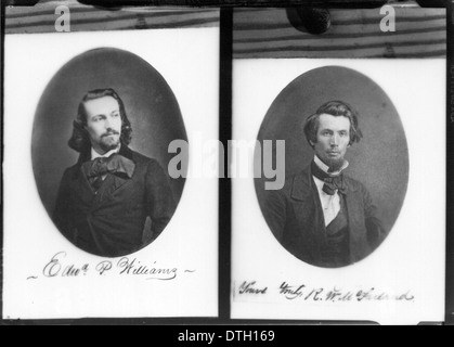 Composite portrait photographs of Edward P. Williams and Robert W. McFarland (1858) Stock Photo