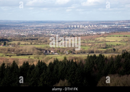 The Black country from Clent Hills, Worcestershire, England, UK Stock Photo