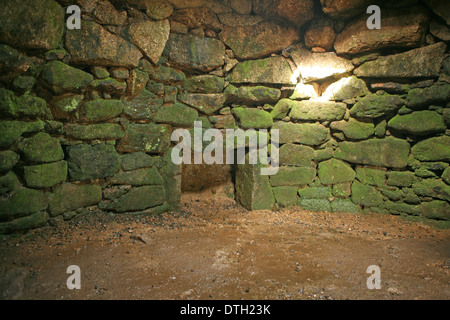 Carn Euny ancient village and archeological site, near Sancreed  Penwith Cornwall Stock Photo